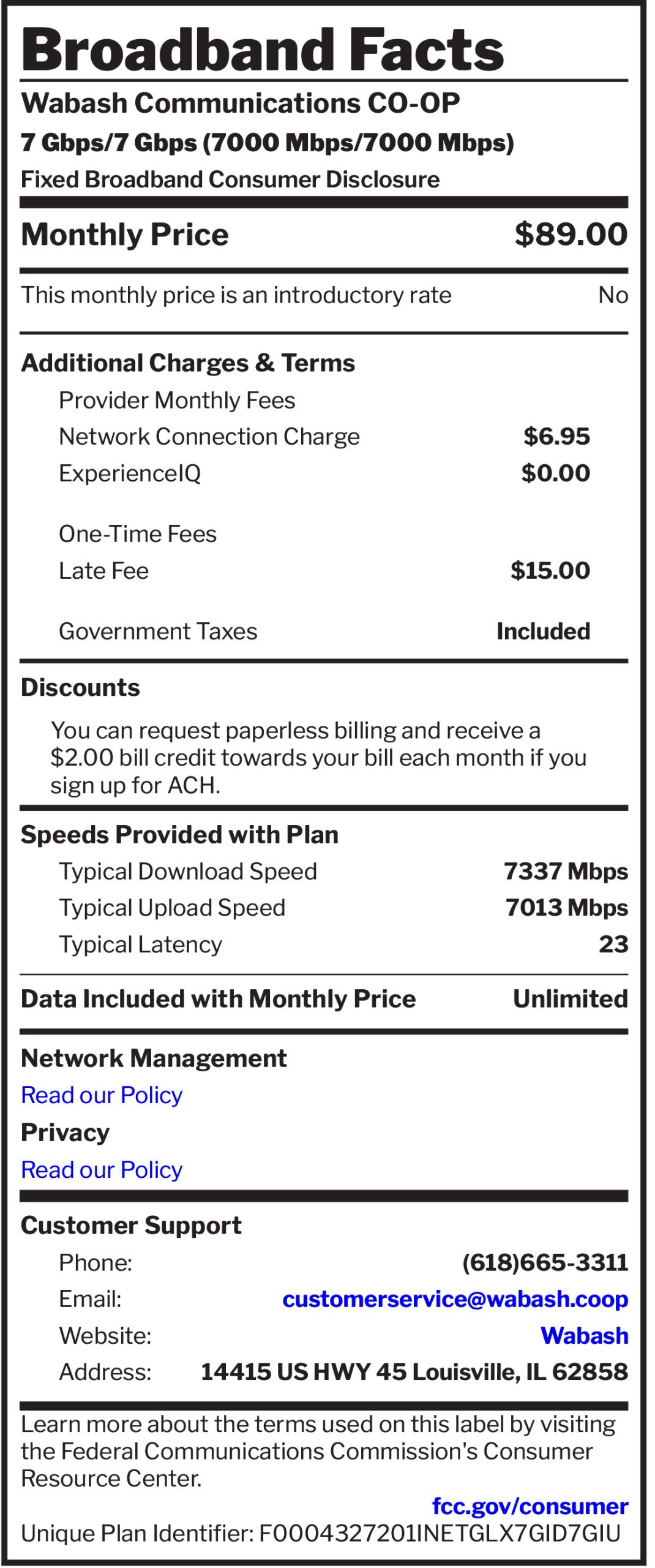 Broadband Details
